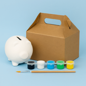 Marranito alcancía para hombre, kit de pintura y ahorro