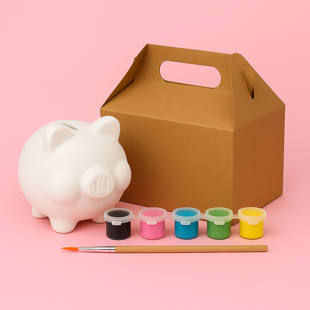 Marranito alcancía para mujer, kit de pintura y ahorro - Image 6