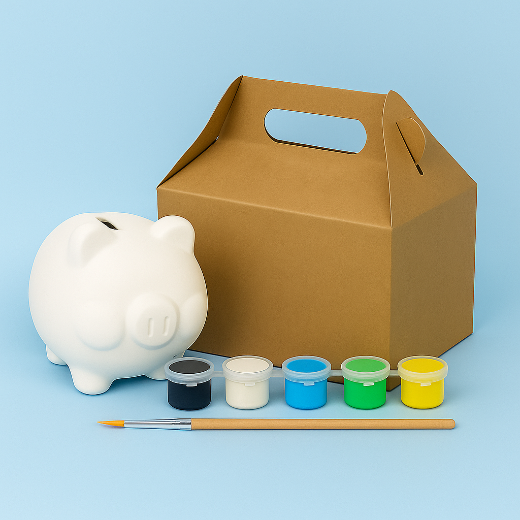 Marranito alcancía para hombre, kit de pintura y ahorro - Image 6